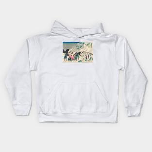 Japanese art Kids Hoodie